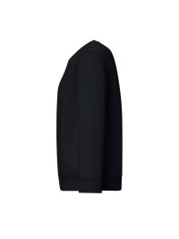 Schwarzes Kinder Sweatshirt aus Bio-Baumwolle mit Rundhalsausschnitt
